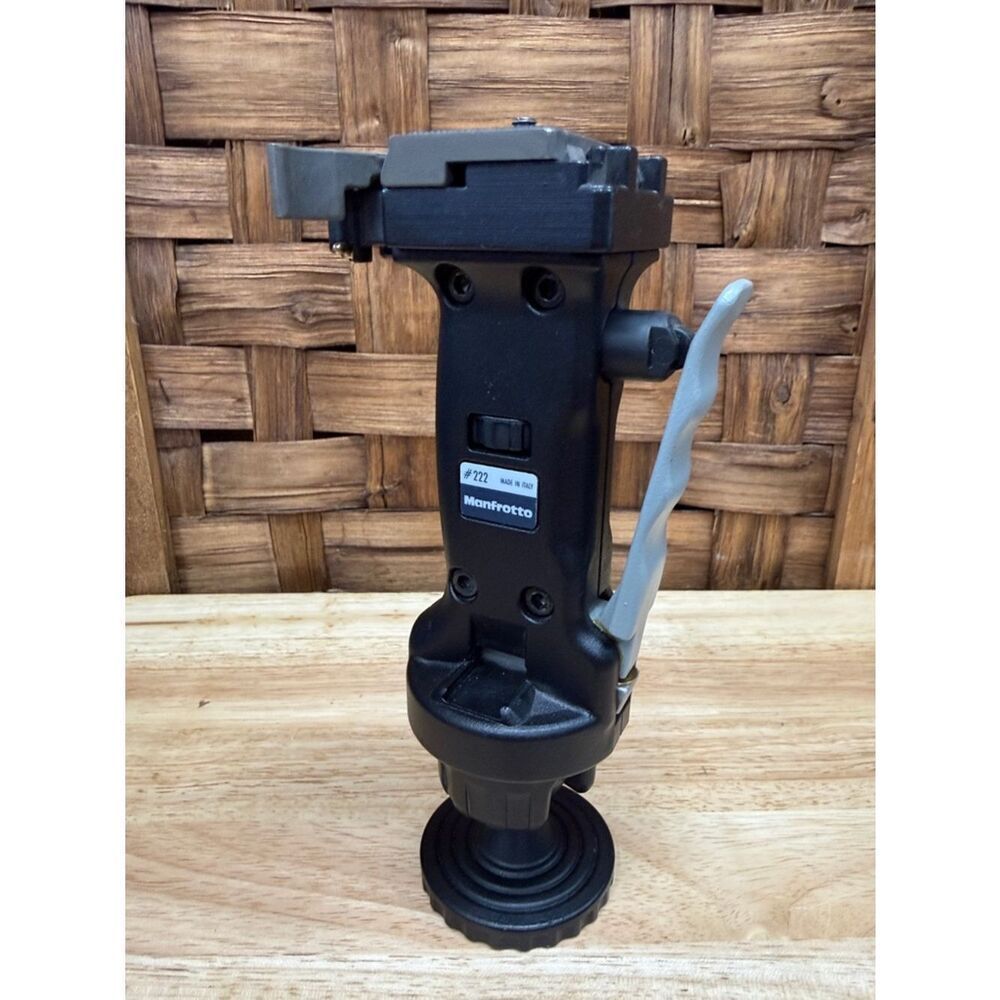 Manfrotto 222 Ball Head Quick Release Plate Tripod Joystick Italy